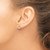 8.25mm Sterling Silver Rhodium-plated & Rose Gold-plated Circle w/Heart Post Earrings