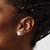 Image of 9.75mm Sterling Silver Rhodium-plated Polished Created Opal Swirl Circle Post Earrings