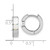 Image of 13.7mm Sterling Silver Rhodium-plated Polished Created Opal Hinged Round Hoop Earrings