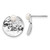 Image of 14.3mm Sterling Silver Rhodium-plated Hammered Freshwater Cultured Pearl Round Earrings