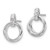 Image of Sterling Silver Rhodium-plated White Ice .09ctw Diamond Three Rings Post Earrings