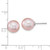 Image of 9-10mm Sterling Silver Rhodium-plated 9-10mm Purple Round Freshwater Cultured Pearl Earrings