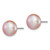 Image of 11-12mm Sterling Silver Rhodium-plated 11-12mm Purple Freshwater Cultured Button Pearl Earrings Image of 11-12mm Sterling Silver Rhodium-plated 11-12mm Purple Freshwater Cultured Button Pearl Earrings