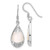 Image of 33.3mm Sterling Silver Rhodium-plated Polished Mother-of-pearl Filigree Teardrop Dangle Earrings Image of 33.3mm Sterling Silver Rhodium-plated Polished Mother-of-pearl Filigree Teardrop Dangle Earrings