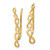 Image of 22mm 14K Yellow Gold Polished Infinity Ear Climber Earrings