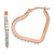 Image of 19.56mm 14k Rose Gold Diamond Fascination Heart Hoop Earrings Image of 19.56mm 14k Rose Gold Diamond Fascination Heart Hoop Earrings