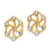 Image of 11mm 14K Yellow Gold A Diamond Earrings Jacket XJ5A