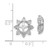 Image of 13mm Sterling Silver Rhodium-plated Diamond & White Topaz Earrings Jacket QJ115APR Image of 13mm Sterling Silver Rhodium-plated Diamond & White Topaz Earrings Jacket QJ115APR