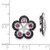 Image of 16mm Sterling Silver Rhodium-plated Rhodolite Garnet & Black Sapphire Earrings Jacket QJ141JUN