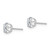 Image of 5mm Sterling Silver Rhodium-plated Polished Round 5mm CZ Stud Earrings