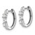 Image of 14mm 14k White Gold Diamond Hinged Hoop Earrings EM4257-025-WA