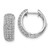 Image of 15mm 14k White Gold Diamond Hinged Hoop Earrings EM5376-062-WA