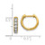 Image of 11mm 14K Yellow Gold Diamond Hinged Hoop Earrings EM4263-033-YA