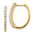 Image of 22mm 14K Yellow Gold Diamond Hinged Hoop Earrings EM5412-075-YA
