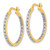 Image of 24mm 14K Yellow Gold Diamond In/Out Hoop Earrings EM5423-050-YA