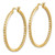 Image of 35mm 14K Yellow Gold Diamond In/Out Hoop Earrings EM5423-062-YA