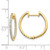 Image of 19mm 14K Yellow Gold Diamond In/Out Hinged Hoop Earrings EM5425-075-YA