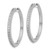 Image of 29mm 14k White Gold Diamond Milgrain Hinged Hoop Earrings EM4280-055-WA