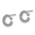 Image of 7mm 14k White Gold Diamond Initial C Earrings EM4169C-009-WA Image of 7mm 14k White Gold Diamond Initial C Earrings EM4169C-009-WA