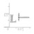 Image of 8mm 14k White Gold Diamond Initial L Earrings EM4170L-003-WA