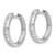 Image of 16mm 14k White Gold Diamond Hinged Hoop Earrings EM5365-050-WA