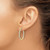 Image of 25mm 14K Yellow Gold Diamond In/Out Hoop Earrings EM5426-050-YA