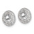 Image of 11mm 14k White Gold Diamond Round Earrings Jackets EJM5319-040-WA