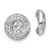 Image of 11mm 14k White Gold Diamond Round Earrings Jackets EJM5319-040-WA