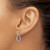 Image of 18mm 14k White Gold Diamond Teardrop Post Earrings EM5550-025-WA