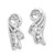 Image of 16mm 14k White Gold A Fancy Diamond Earrings Jacket XJ27WA