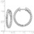 Image of 18mm 14k White Gold Diamond Round Hoop w/Safety Clasp Earrings XE1994WAA