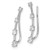 Image of 20mm 14k White Gold Diamond Graduated 4-stone Ear Climber Earrings EM4148-030-WA