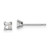Image of 2.75mm 14k White Gold VS Quality Complete Princess Cut Diamond Earrings XWAP1VS