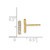 Image of 9.5mm 14K Yellow Gold Diamond Bar Earrings