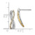 Image of 17mm 14k Two-tone Gold Diamond Fancy Earrings