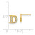 Image of 8mm 14K Yellow Gold Diamond Initial D Earrings