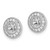 Image of 10mm 14k White Gold 1/4ctw Diamond Earrings Jackets