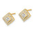 Image of 9mm 14K Yellow Gold Polished Diamond Post Earrings