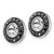 Image of 10mm 14k White Gold 1/4ct Black Diamond Earrings Jackets