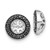 Image of 10mm 14k White Gold 1/4ct Black Diamond Earrings Jackets