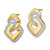 Image of 14K Yellow Gold Polished Diamond Fancy Shaped Post Earrings