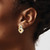 Image of 14K Yellow Gold Polished Diamond Fancy Shaped Post Earrings