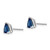 Image of 7mm 14k White Gold Sapphire Earrings XE79WS-B