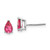Image of 7mm 14k White Gold Pink Spinel Earrings XE79WSK-A