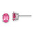 Image of 7mm 14k White Gold Pink Spinel Earrings XE87WSK-A