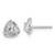 Image of 7.3mm 14k White Gold Aquamarine Post Earrings EM7395-AQ-W