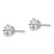 Image of 5mm 14k White Gold 5mm Cubic Zirconia Earrings XE61WCZ