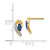 Image of 11mm 14k Yellow Gold Diamond and Sapphire Earrings EM5592-SA-005-YA