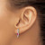 Image of 16mm 14k White Gold Diamond and Ruby Fancy Earrings EM3874-RU-014-WA