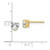 Image of 5mm 14K Yellow Gold 5mm Heart Cubic Zirconia Earrings XE97CZ